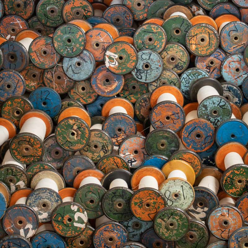 A wound reel of cable